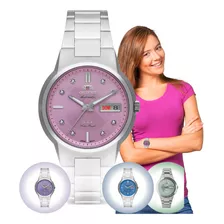 Relógio Pulso Orient Feminino Automático Analógico F49ss024l