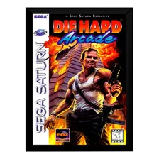 Quadro Decorativo Capa A4 25x33 Die Hard Arcade Sega Saturn