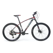 Bicicleta Roadmaster Runner F Hidráulico Suspe Aire 2x11 Vel Color Negro/rojo Tamaño Del Marco S