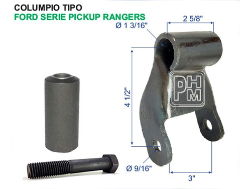 Columpio/grillete Para Muelle Ford Ranger 1981-2006 Con Buje Foto 7