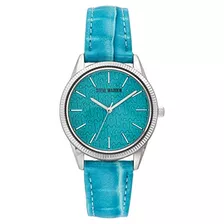 Reloj De Correa De Mujer Steve Madden Croco-grain