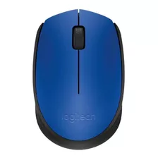 Mouse Confortável Wireless Sem Fio Logitech M170 Azul