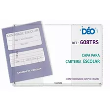 Capa Para Caderneta Escolar Kit Com 50 Peças