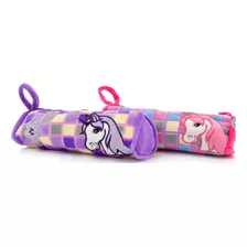 Cartuchera Ami A5024 Canopla Tubo Unicornio Peluche Cierre