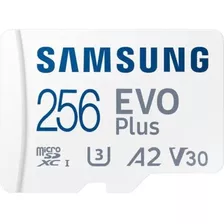 Memória Microsdxc Samsung Evo Plus 256g 4k Apenas No Blíster
