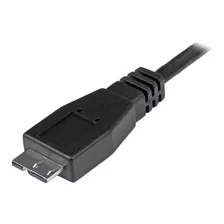 Cable Adaptador De 50cm Usb-c A Micro Usb-b - Usb 3.0 Color Negro