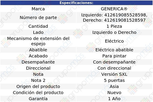 Espejo Der O Izq E/abatible Sportage 17 Al 20 Foto 2