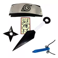 Kit Naruto - Colar Tsunade Bandana Kunai Naruto Shurike K204