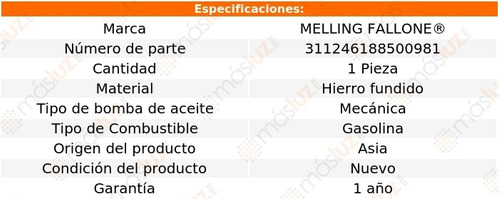 1-bomba Aceite Mercury Series 29a 8 Cil 3.9l 42 Foto 2