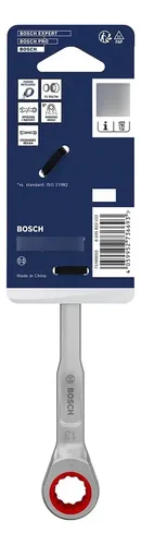 Llave Combinada Con Crique Bosch Pro 13mm X 178mm Plateado