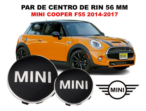 Par De Centros De Rin Mini Cooper 2014-2017 56 Mm Foto 2