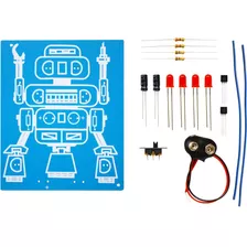 Kit De Soldadura Elenco Led Robot Blinker Soldadura Requerid