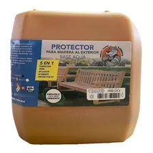 Protector P/madera Al Exterior Caoba 5 En 1 Base Agua 4 Lts