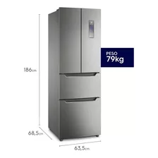 Refrigerador Multidoor Frost Free 298l Electrolux - Erfwv2hu Color Plateado