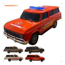 Miniatura Chevrolet Veraneio Bombeiro Policia Ambulância