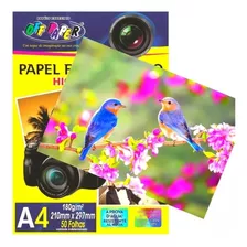 Papel Foto 180g Glossy A4 A Prova D´agua 50 Folhas Oferta