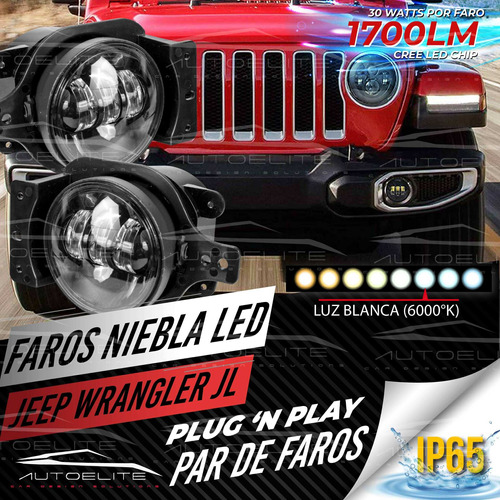 Juego Faros Led Niebla Jeep Wrangler Jl 2018 - Rubicon Foto 2