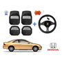 Tapetes 3d Logo Honda + Cubre Volante Civic Coupe 06 A 11
