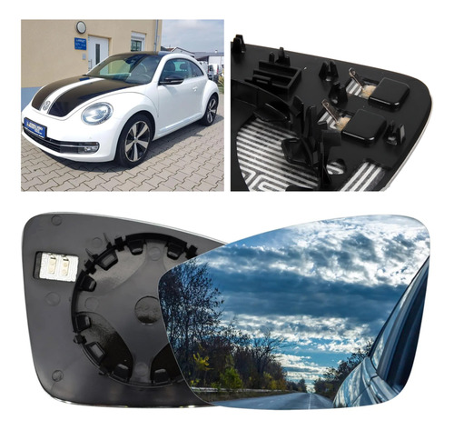 Luna Espejo Izquierdo Compatible Volkswagen Beetle 2011-2015 Foto 2