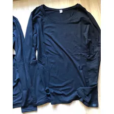 Uniqlo Remera Térmica Extra Heattech Large Negro Envio Grati