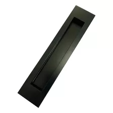 Puxador Concha De Embutir Para Porta Inox Preto Fosco 40cm