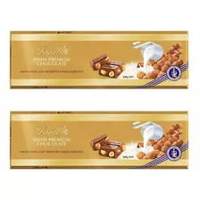 Chocolate Lindt Swiss Premium Con Leche Y Avellana X300g X2u