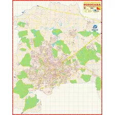 Mapa Gigante Município Cidade De Sorocaba Atualizado 