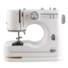 Maquina De Coser 12 Puntadas Doble Aguja Nictom Mc04 Color Blanco