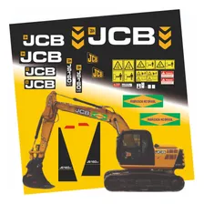 Kit Decalque Js160lc Compatível / Escavadeira Hidráulica Jcb