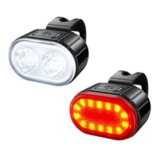 Juego Luces Led Bicicleta Blanca/roja