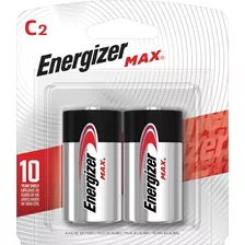 Pilha Alcalina Energizer Max® C Média - C/2 Pilhas