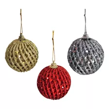 Set X18 Esfera Navideña Bola Navidad Adornos Navideños 