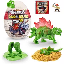 Smashers Dino Island Mini Egg Stegosaurus De Zuru - Original