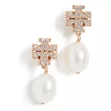 Tory Burch Pendientes Colgantes De Perlas Kira Pave Para Mu.