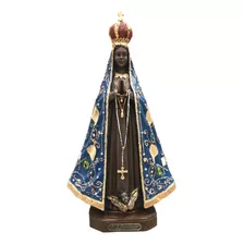 Imagem Nossa Senhora Aparecida 30cm Resina Modelo Italiano