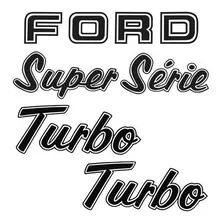 Kit Adesivos F1000 Ford Turbo Super Série 94 95 96 97 Preto