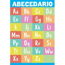 Poster Educativo Abecedario De Colores A3+ Fotográfico