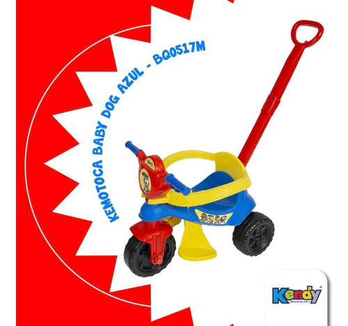 Triciclo Motoca Infantil Menino Policial Azul - Kepler