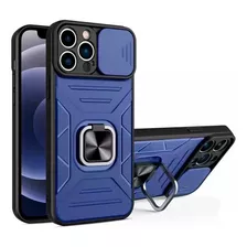 Funda Para Xiaomi Redmi 10a Robot Azul Con Aro Y Protector