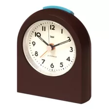 564.la Pickmeup Alarm Clock, Dark Brown