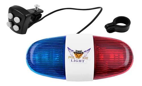 Luz Y Bocina Para Bicicleta 4 Sonidos Police Jing Yi Jy-155