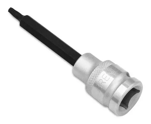 Llave Tubo Punta Torx Bremen T40 X 100mm - Enc 1/2 4621 Dgm Gris