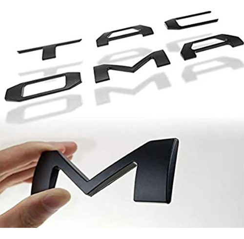 Emblema Letras Toyota Tacoma Batea Negro 2019 Traseras Foto 3