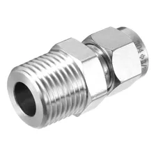 Conector De Tubo De Compresion De Acero Inoxidable Uxcell 1