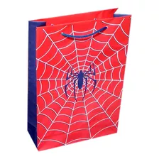 30 Sacolas De Papel Homem Aranha Bolsa 25x17x6cm 