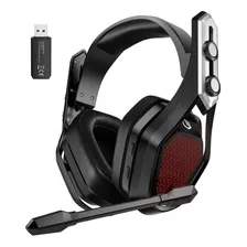 Headset Sem Fio Mpow Modelo Bh470a Preto Com Vermelho