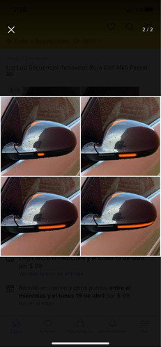 Led Secuenciales Dinmico Retrovisor Vw Bora Mk5 Gti Golf A5 Foto 4