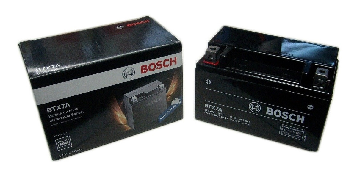 Bateria Moto Bosch Ytx7a-bs Motomel Strato Executive 250