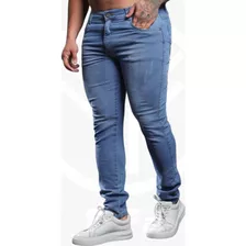 Calças Masculina Jeans Lycra Elastano Skinny 