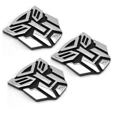 3 Adesivos Transformers Emblema Tuning Carro Autobot 8cm Pvc